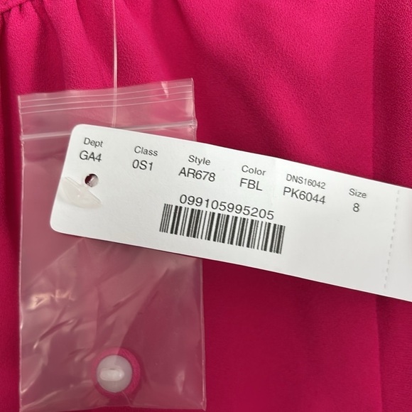 NWT, J. Crew Ruffle Sleeve Pink Jumpsuit with Tie Belt, Size 8 - Picture 9 of 10